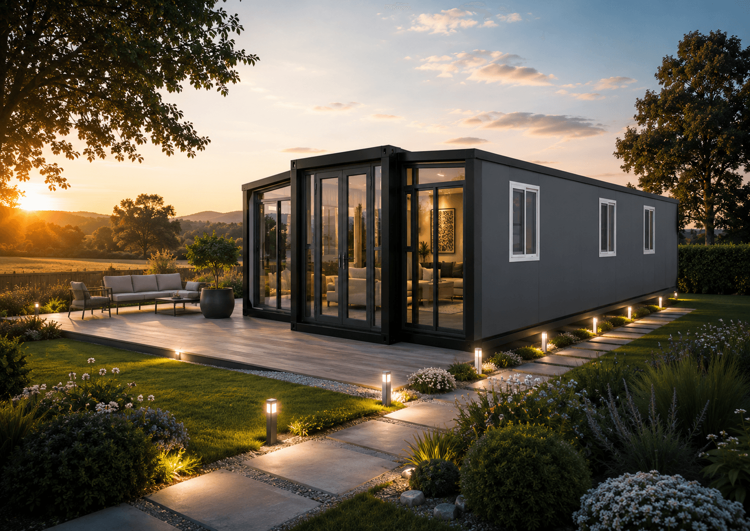 40ft Single Double-Wing Folding Home