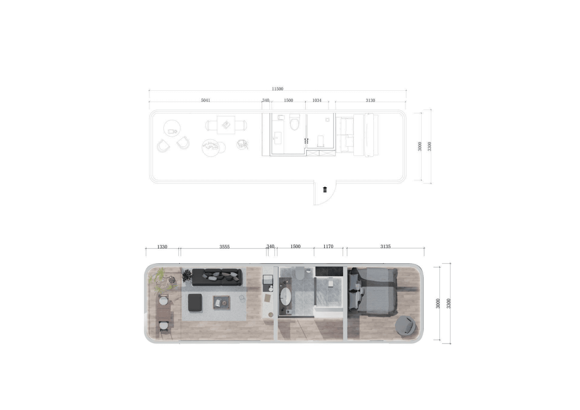 Space Capsule Series x7-2 floor plan